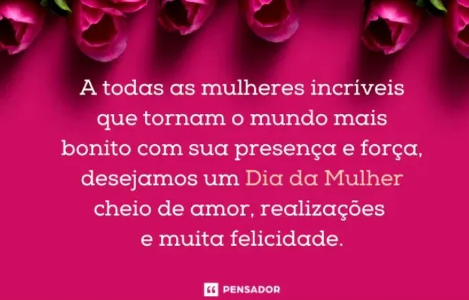 Parabéns a todas as Mulheres de Mato Grosso do Sul