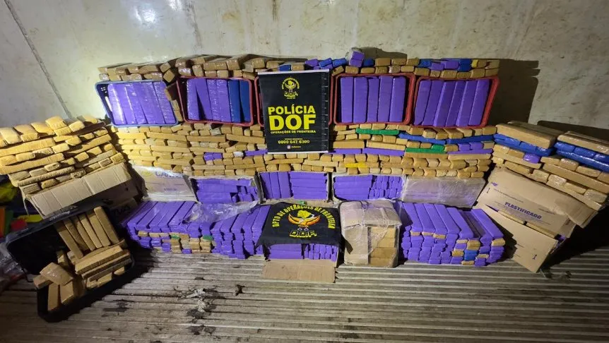 DOF apreende uma tonelada e meia de maconha em residência que servia de entreposto de drogas em Campo Grande