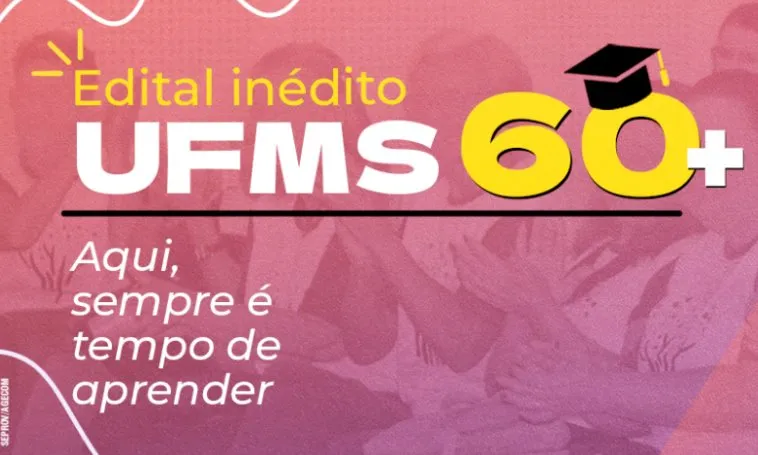Oportunidade: UFMS abre 156 vagas para idosos em 107 graduações