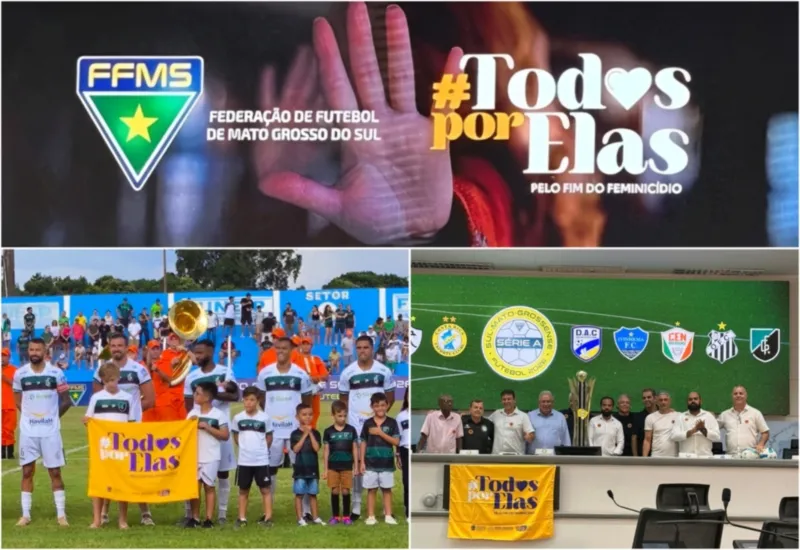 Campanha ‘Todos Por Elas’ ganha espaço nos estádios de MS