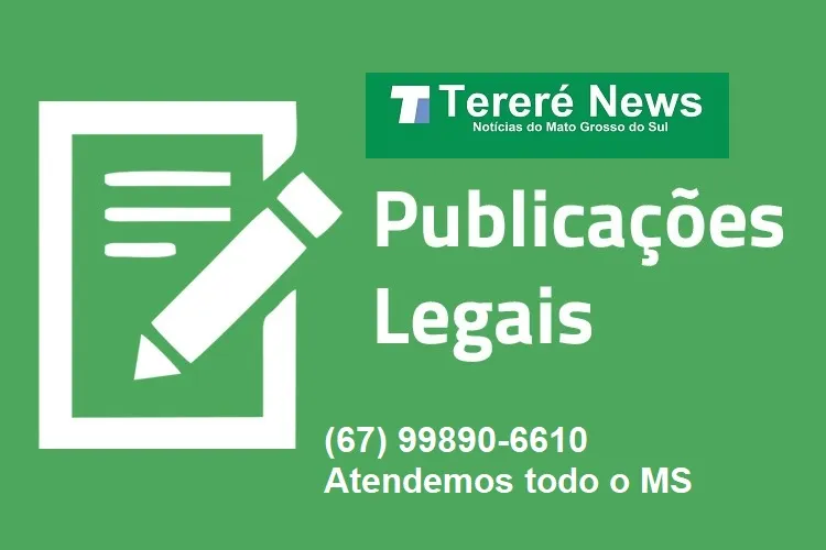 Tereré News - Publicações Legais, saiba como divulgar conosco