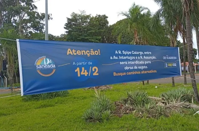 Campo Grande: Rua Spipe Calarge recebe obras de extensão da rede de esgoto