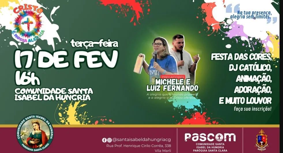 Evento em Campo Grande: Jovens propõe viver a alegria do Carnaval na presença de Jesus