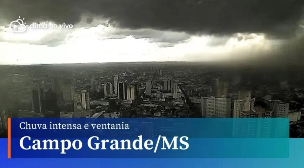 Susto! Temporal atinge Campo Grande com rajadas de vento na tarde desta quarta-feira (18) - vídeo