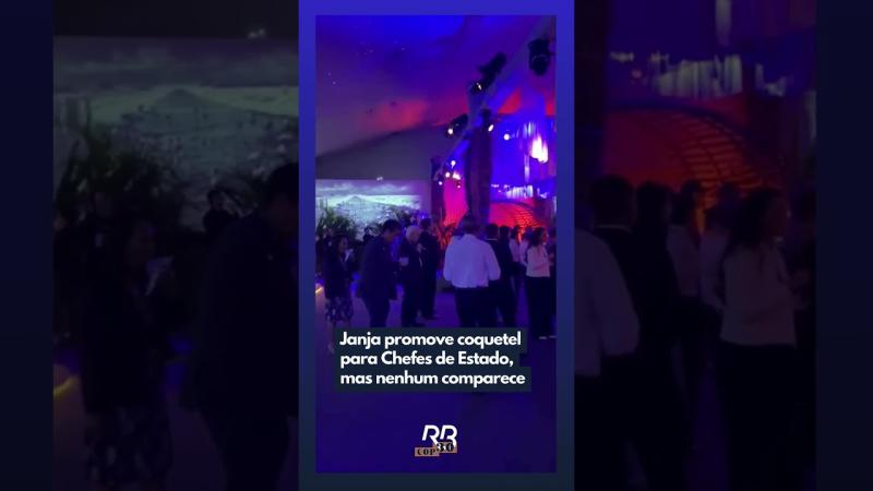 Fiasco total: Janja promove coquetel para Chefes de Estado mas nenhum comparece