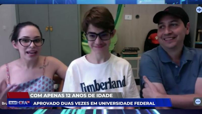 Adolescente de MS com apenas 13 anos já foi aprovado em duas universidades