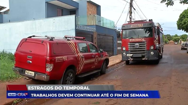 Serviços da Defesa Civil continuam após temporal em Campo Grande