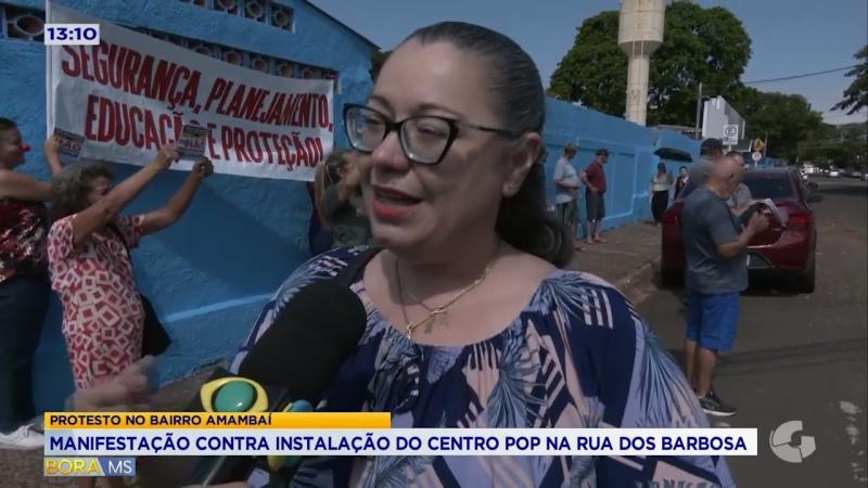 PROTESTO NO BAIRRO AMAMBAÍ: MANIFESTAÇÃO CONTRA INSTALAÇÃO DO CENTRO POP NA RUA DOS BARBOSA